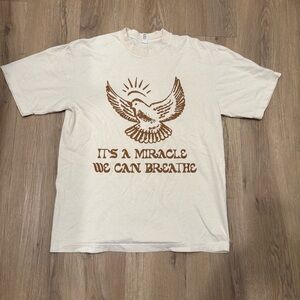 Los Angeles Apparel Cream Graphic Tee